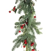 Festive Holly Christmas Garland 60inch