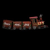 Festive Steam Train Christmas Decoration