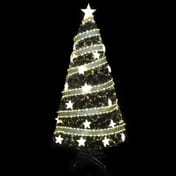 Toyland Pine Fibre Optic Christmas Tree with Ribbons