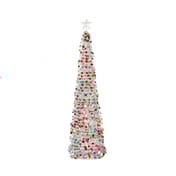 Dazzling Pre Lit Slim Pop Up Christmas Tree