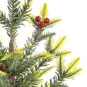 Potted Desk Top Christmas Tree with berries