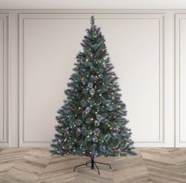 Blue Forest Pine Pre Lit Christmas Tree 6ft