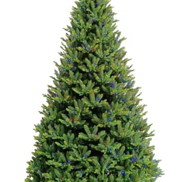 Courchevel Fir Multi Colour Pre Lit Christmas Tree 10ft