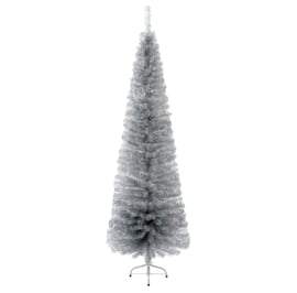 Silver Pine Slim Pencil Christmas Tree 6ft