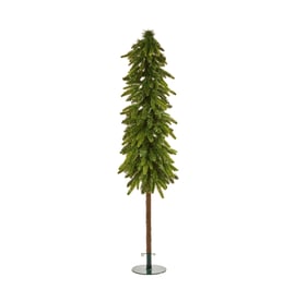 Wind Swept Slim Pencil Christmas Tree 5ft