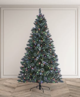 Blue Forest Pine Pre Lit Christmas Tree 6ft