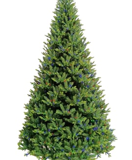 Courchevel Fir Multi Colour Pre Lit Christmas Tree 10ft
