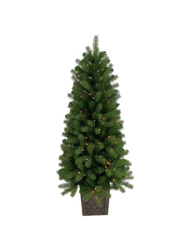 Laugh Neagh 4ft Potted Pre Lit Christmas Tree