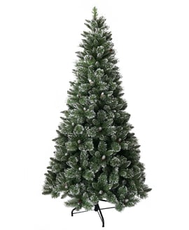 Sparkling Frosted Bristle Christmas Tree 7ft