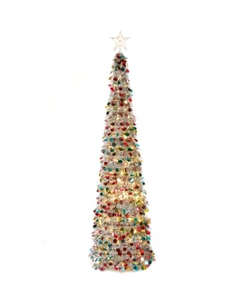 Dazzling Pre Lit Pop Up Christmas Tree