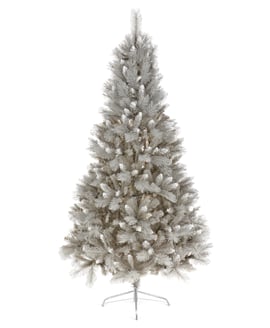 SIlver Frosted Apen Fir Christmas Tree