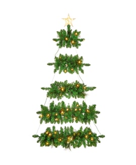 Hanging Pre Lit LED Christmas Tree