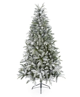 Lapland Spruce Frosted Hinged Christmas Tree 8ft