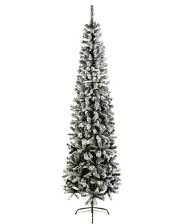 Snowy Mountain Pine Pencil Christmas Tree 7ft