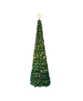Starry Night Green Pre Lit Pop Up Christmas Tree 6ft