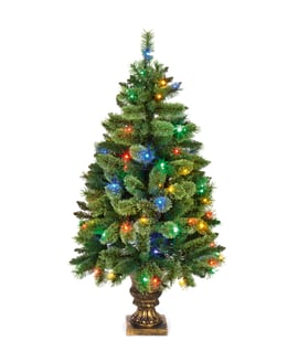 Warm Glow Pre Lit Christmas Tree 4ft