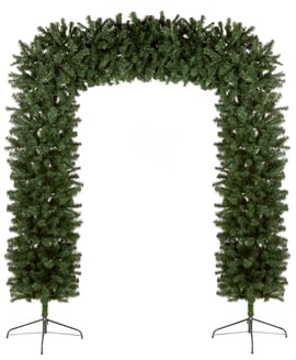 Welcoming Pine Christmas Archway