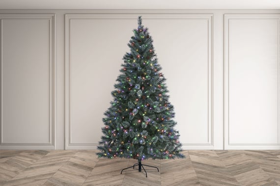 Blue Forest Pine Pre Lit Christmas Tree 6ft