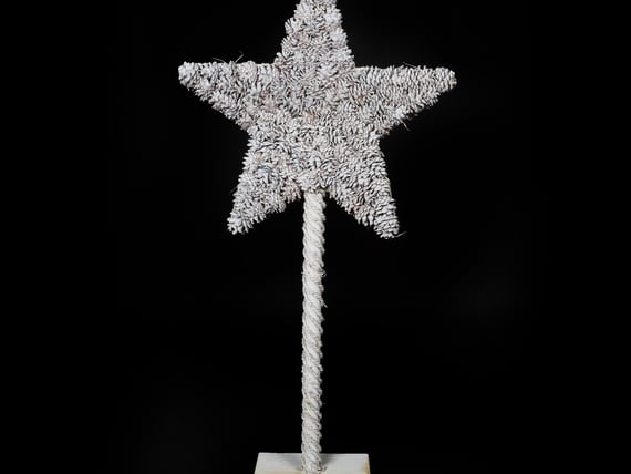 Nordic Wooden Christmas Star Decoration 119cm