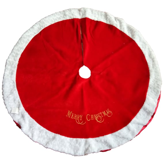 120cm Santa Plush Christmas Tree Skirt