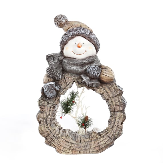 Yule Log Light Up Scene