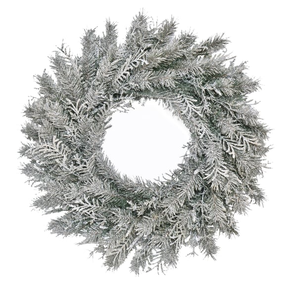 Frost Nipped Fir Christmas Wreath 