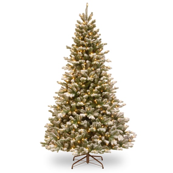 Snow Dusted Pre Lit Christmas Tree 7.5ft