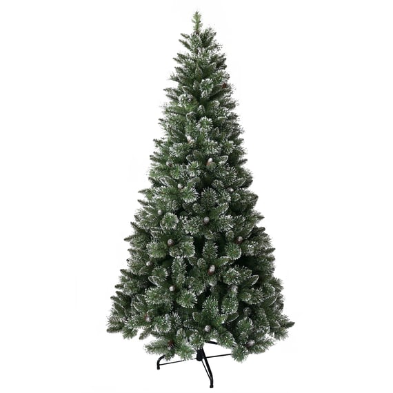 Sparkling Frosted Bristle Christmas Tree 7ft