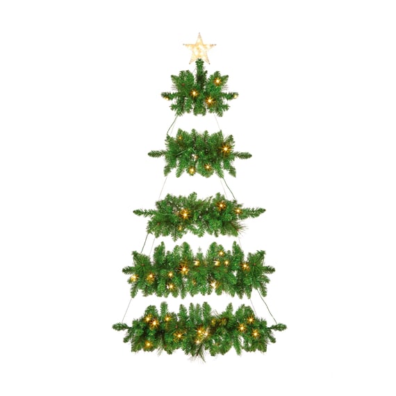 Hanging Pre Lit LED Christmas Tree