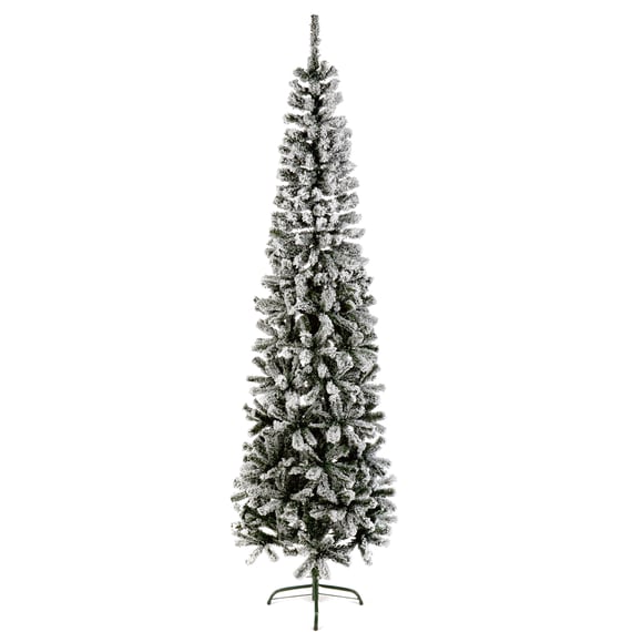 Snowy Mountain Pine Pencil Christmas Tree 7ft