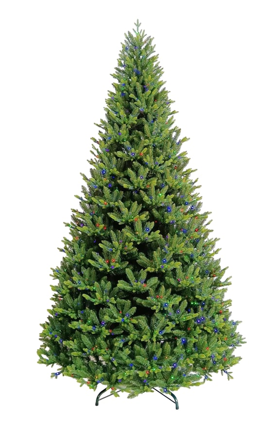 Courchevel Fir Multi Colour Pre Lit Christmas Tree 10ft