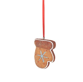 8.5cm Gingerbread Glove Bauble Set of 5