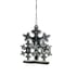 8cm Festive Snowflake Mirrored Bauble Set of 5