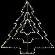 60cm Rotating Tree LED Motif Warm White