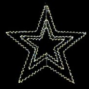 58cm Rotating Star LED Motif Warm White