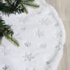 100cm Snowflake Plush Christmas Tree Skirt