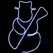 52cm Neon Snowman Motif Blue