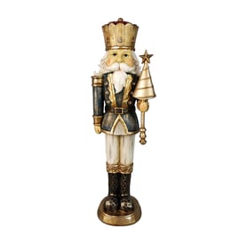 Nutcracker with Light Outdoor Christmas Decoration Blue