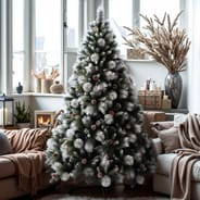 Cotswold Fir Snowy Christmas Tree 8ft