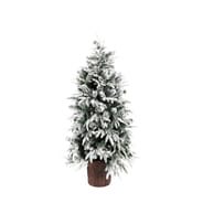 Norwegian Snowy Pre Lit Potted Christmas Tree 3ft