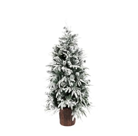 Norwegian Snowy Pre Lit Potted Christmas Tree 3ft