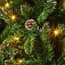 Alaskan Pine Pre Lit Christmas Tree with Cones