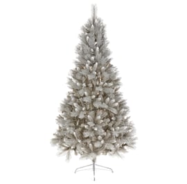 SIlver Frosted Apen Fir Christmas Tree